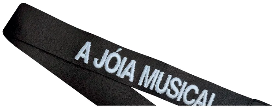 Basso Correia Basso A Jóia Musical Fina Preta Com Branco Para Instrumento de Cordas
