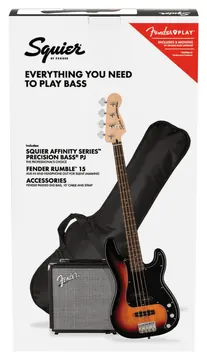 Fender Squier Affinity Precision Bass PJ Pack LRL - 3TS