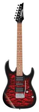 Ibanez GRX70QA GIO Transparent Red Burst