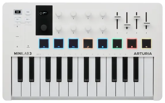 Arturia MiniLAB 3 White MIDI Keyboard