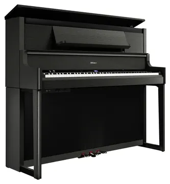 Roland LX-9 Digitalpiano – schwarz matt, Hybrid-Grand-Tastatur mit Escapement (Piano Reality Modeling, unbegrenzte Polyphonie)