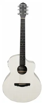 Giannini Gjm Ceq Swh Aco Jumbo Cutaway Satin White C/ Bag