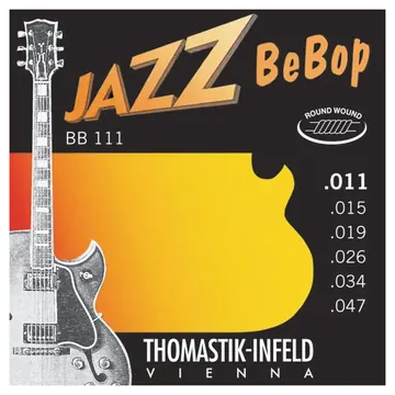 Thomastik Encordoamento Thomastik Electric Jazz Bebop Bb11 .011 para Guitarra