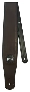 Bergen GSB-310 Kustleder Gitarrengurt Braun Schwarz