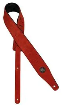 Gaucho Top Quality Suede Guitar Strap - Red GST-663-RD