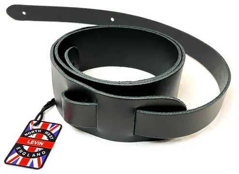 Levin 2" Standard Leather Guitar Strap in Black (LS-G-L-200-BLACK)