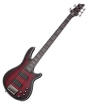 Schecter Hellraiser Extreme-5 Crimson Red Burst Satin