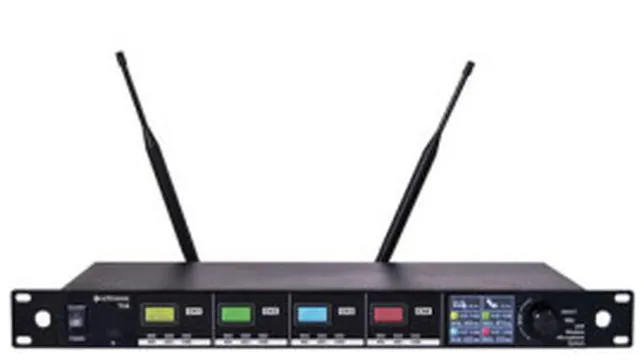 Citronic Central de Microfones UHF Profissional Sem Fios 4 Canais