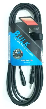Proel BULK515LU5 Cavo prolunga audio Jack Stereo 3.5mm da Femmina a Maschio, 5mt