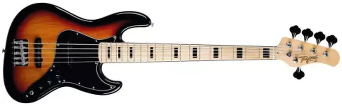 Tagima Contra Baixo Tagima Jazz Bass 5 Cordas Passivo Tjb-5 Sb Sunburst (8341)