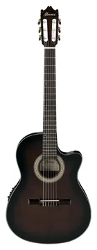 Ibanez ga35tce dvs dark violin sunburst chitarra classica elettrificata