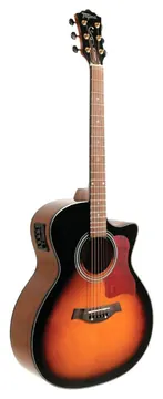 Tagima California SB Collection Series Medium Jumbo de Aço C/ Afinador Sunburst