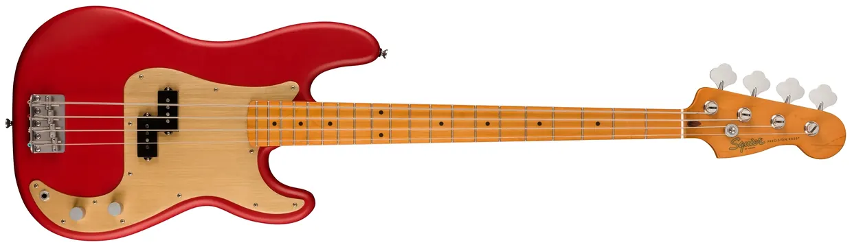 Squier 40th Anniversary Precision Bass Vintage Edition Satin Dakota Red