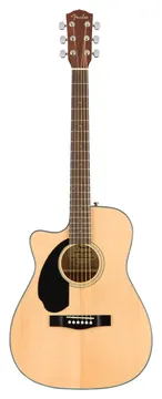 Fender Cc-60Sce Natural Left Hand Chitarra Acustica Elettrificata Mancina