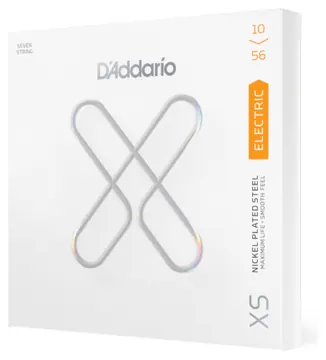 D'Addario 10-56 Regular Light 7-String, XS Nickel Electric Guitar Strings