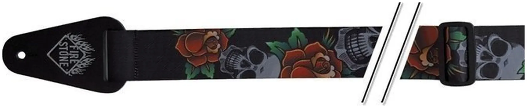 Gewa F&S Tracolla Tattoo Edition Skull and Roses Black