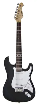 Aria STG 003M Electric Guitar Maple Neck Black