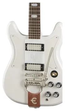 Epiphone Original Crestwood Custom Electric Guitar in Polaris White, Indian Laurel Fingerboard
