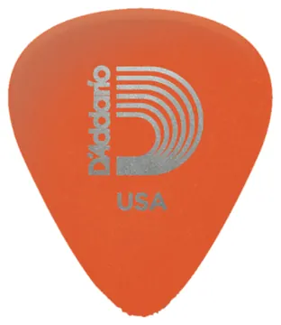 D'Addario 10 Std-Pick-Duralin-Org-Light .60mm