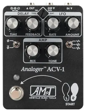 Asheville Music Tools ACV-1 Analog Chorus / Vibrato Pedal in Textured Black