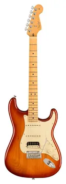 Fender stratocaster american professional ii hss mn sienna sunburst chitarra elettrica