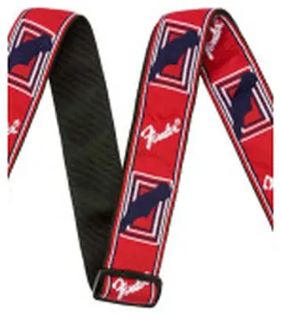 Fender® 2” MONOGRAMMED STRAPS Red, White and Blue