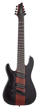 Schecter C-8 Multi-Scale Rob Scallon LH Satin Dark Roast