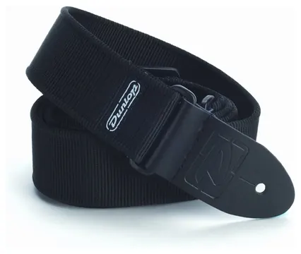 Dunlop - D38-09BK SOLID Black Tracolla