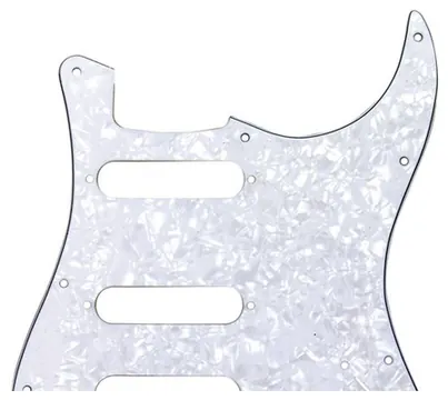 Fender Contemporary Strat HSS Pickguard White Pearl