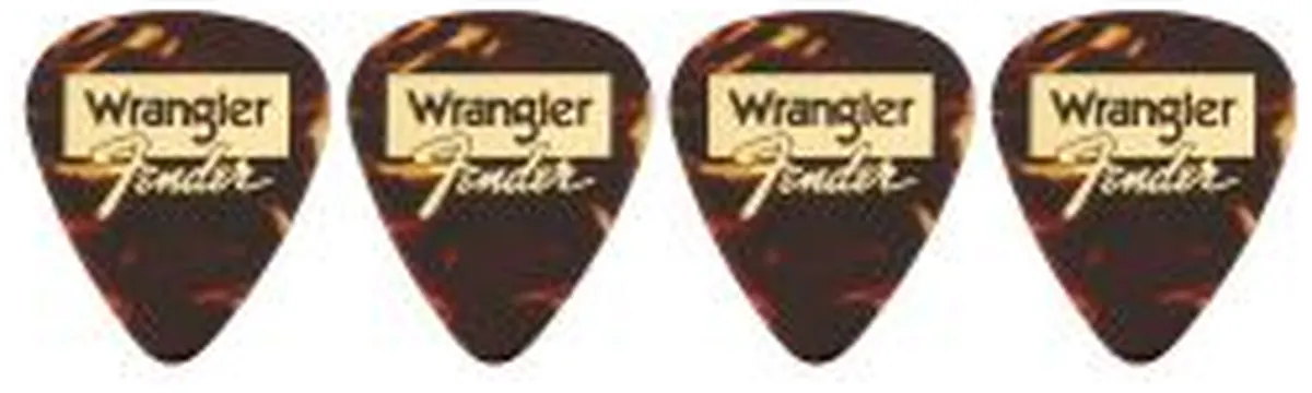 Blister plettri Fender 351 shape Wrangler tortoiseshell medium 8pz