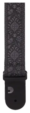 D'Addario Woven Guitar Strap Monterey Black Tubular
