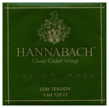 Hannabach 728 LT Low Tension Custom Made E1-E6 Saiten für Konzertgitarre Nylon
