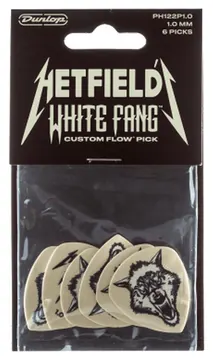 Dunlop PH122P100 Hetfield's White Fang Picks 1,00mm (6 Stk.)