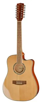 Harley Benton HBD200-12NT 12-String Westerngitarre mit Cutaway
