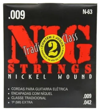 NIG Cordas Para Guitarra 2N63 Duplo - NIG