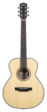 Harmony Foundation Series e-Terra ST Petite OM Acoustic Guitar w/Bag, Natural Satin