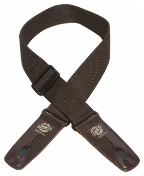 DAndrea LIS P2 BRN Lock-It Strap 2 Poly Pro Gitarrengurt (51mm), Brown