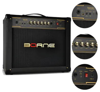 Borne Amplificador Guitarra Borne Vorax 1050 Studio Preto