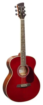 Brunswick BF200R Guitare Folk Acoustique Grand Auditorium Rouge