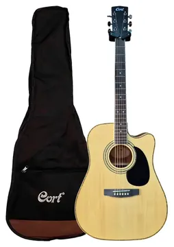 Cort AD880CE Natural Satin Com Bag