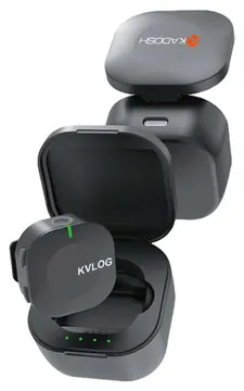 Kadosh Microfone Lapela Kadosh KVLOG-2 Sem Fio Para Smartphone Preto
