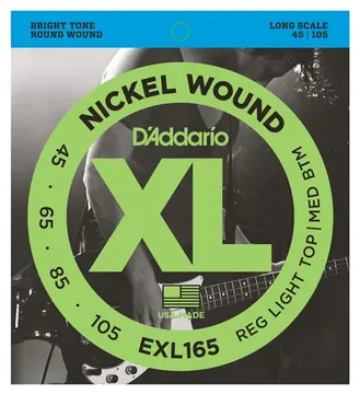D'Addario EXL165 45-105 Nickel Wound Light/Med Long Scale