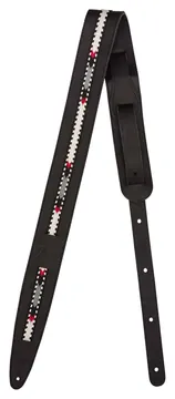 Fender Paramount Acoustic Leather Strap, Black