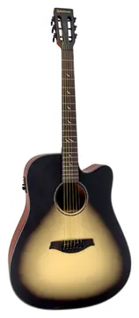 Waldman Eletro Acustico Waldman Blastone Grand DCEX-641 Aco - Dark Burst Top
