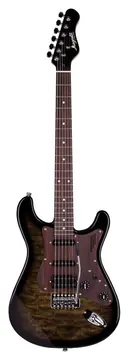 Magneto U-ONE Modern US-2300RC/QMTBK Guitare Electrique Trans. Black