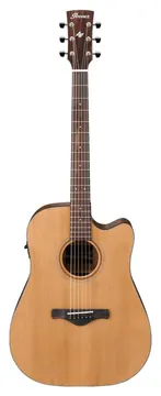 Ibanez aw65ece lg natural low gloss chitarra acustica elettrificata