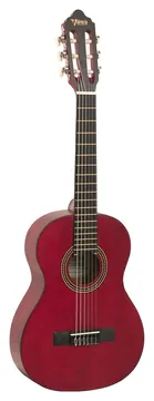Valencia VC202TWR Chitarra Classica 1/2 Transparent Satin Red