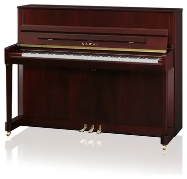 Kawai K-200 Klavier Mahagoni poliert – Höhe 114 cm, Millennium-III-Mechanik, Resonanzboden aus massiver Fichte