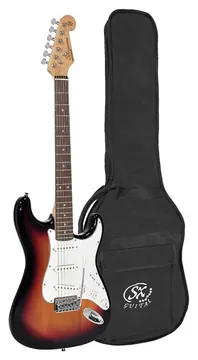 SX Standard Series elektrische gitaar met 3 single coil elementen en vintage tremolo Black
