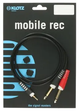 Klotz AY5-0300 Câble Mini-Jack/2 Jack - 3M